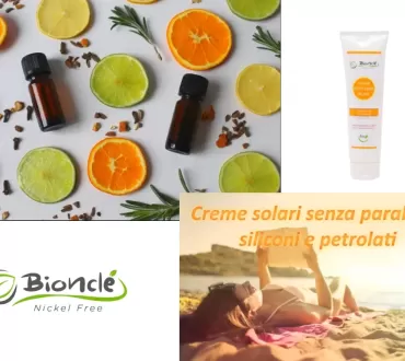 Creme solari senza parabeni siliconi e petrolati