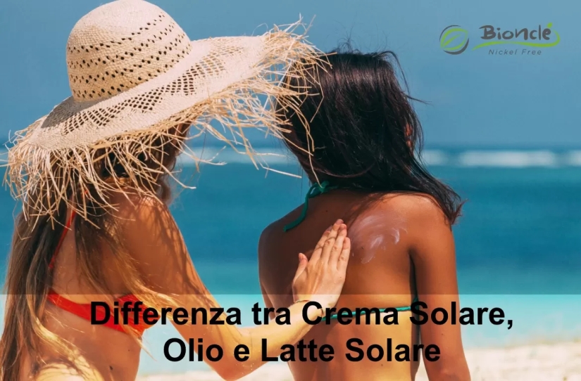 Differenza tra Crema Solare, Olio e Latte Solare